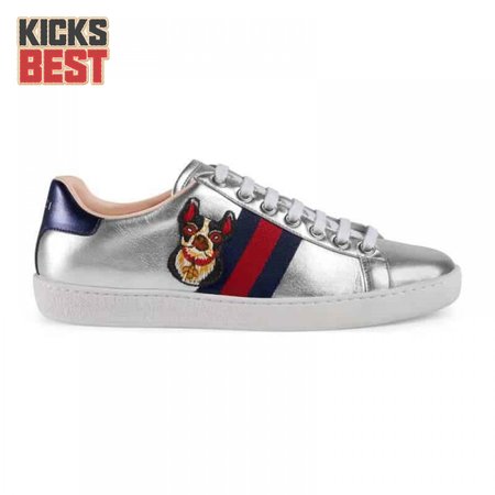 GUCCI METALLIC ACE EMBROIDERED SNEAKER - GC29