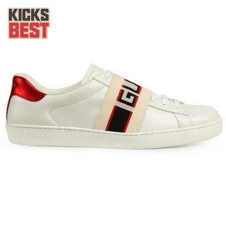 GUCCI STRIPE LEATHER SNEAKER - GC3