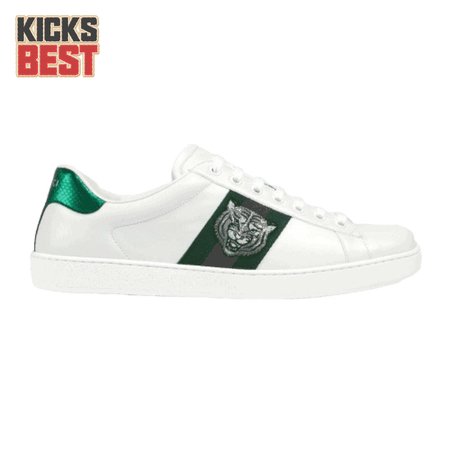 GUCCI TIGER ACE EMBROIDERED SNEAKER WHITE - GC27