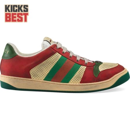 GUCCI SCREENER LEATHER SNEAKER - GC52